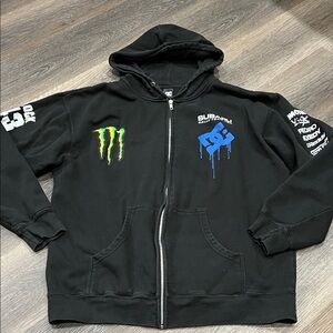 (17) Rare Ken Block DC Black Hoodie